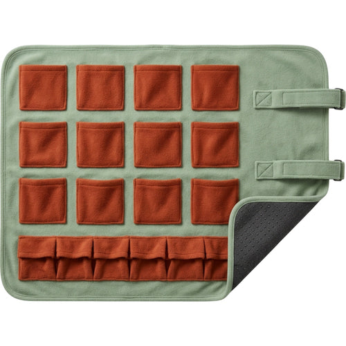 Ybdgf Fleece Treat-Pocket Activity Mat 70 x 50 cm Sage Rust - Product view